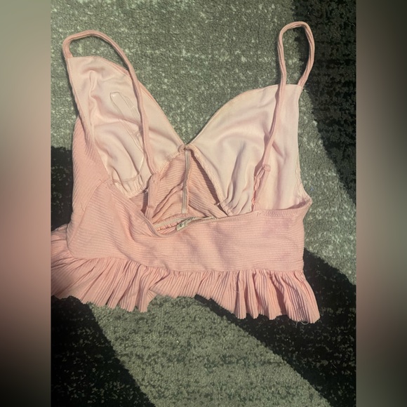 Baby pink crop/bra top Size Small - Picture 5 of 5